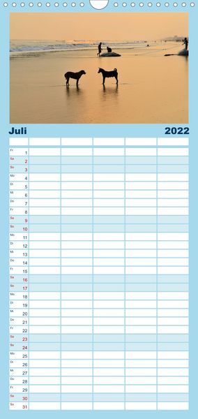 Produktbild: Familienplaner Hunde aus aller Welt (Wandkalender 2022 , 21 cm x 45 cm, hoch)