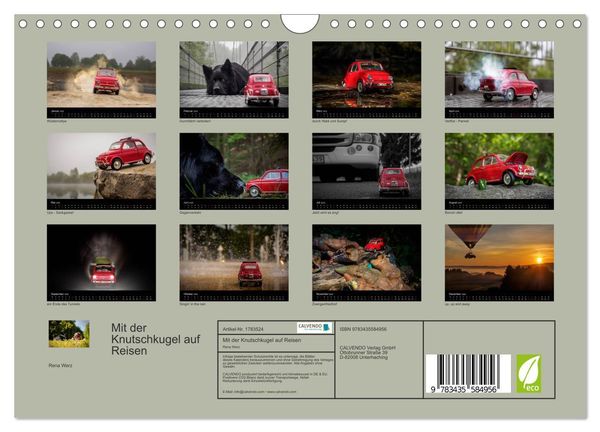 Produktbild: Mit der Knutschkugel auf Reisen (Wandkalender 2025 DIN A4 quer), CALVENDO Monatskalender
