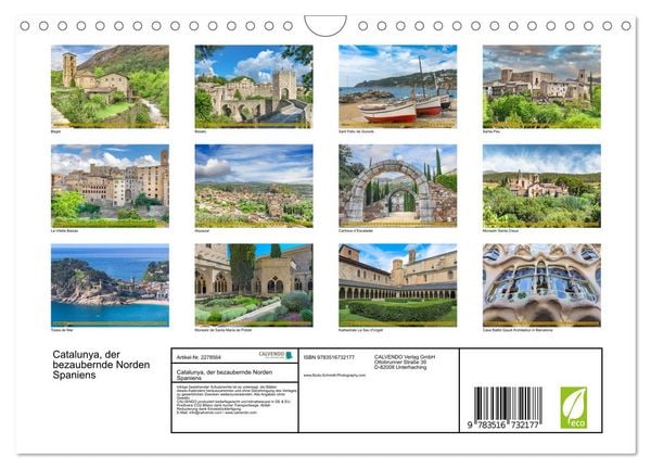 Produktbild: Catalunya, der bezaubernde Norden Spaniens (Wandkalender 2026 DIN A4 quer), CALVENDO Monatskalender