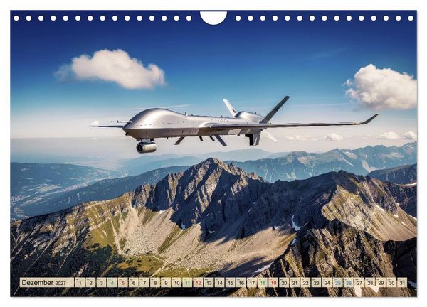 Produktbild: Drohnen - Weltweit (Wandkalender 2027 DIN A4 quer), CALVENDO Monatskalender