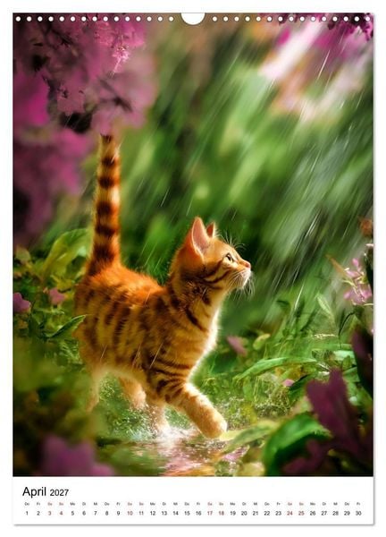 Produktbild: Feuer auf vier Pfoten - Die sch&ouml;nsten roten Katzen (Wandkalender 2027 DIN A3 hoch), CALVENDO Monatskalender