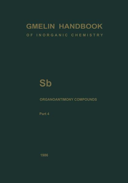 Produktbild: Sb Organoantimony Compounds Part 4