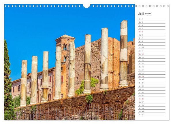 Produktbild: ROM - Ein Spaziergang durch die Geschichte (Wandkalender 2026 DIN A3 quer), CALVENDO Monatskalender