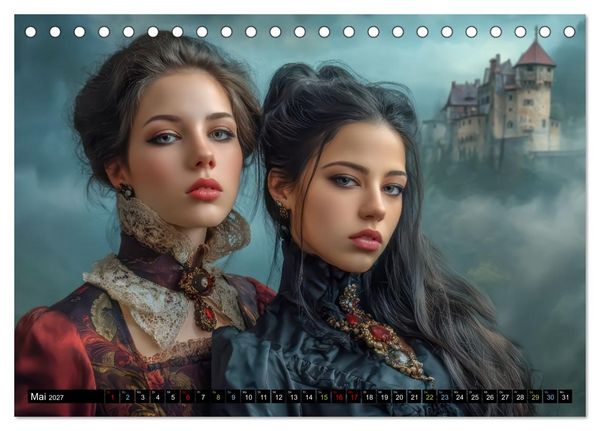 Produktbild: Vampire - Blutdurstige Nachtgestalten (Tischkalender 2027 DIN A5 quer), CALVENDO Monatskalender