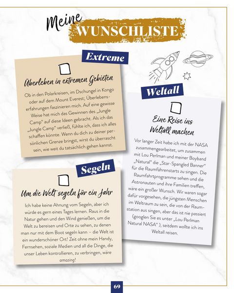 Produktbild: Die Bucket List der Stars