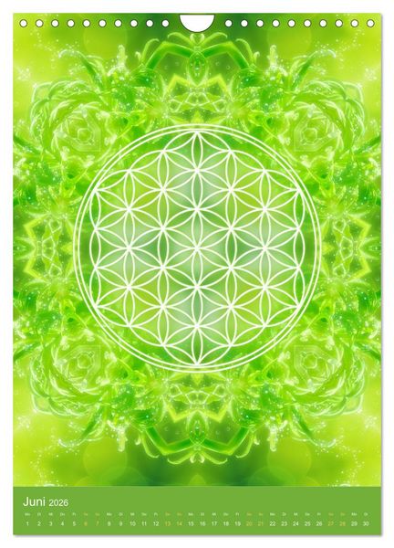 Produktbild: Blume des Lebens - Harmonie durch Symbolkraft (Wandkalender 2026 DIN A4 hoch), CALVENDO Monatskalender