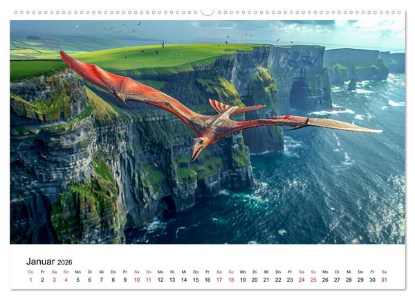 Produktbild: Reise in die Urzeit (Wandkalender 2026 DIN A2 quer), CALVENDO Monatskalender