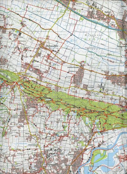 Produktbild: Bad Oeynhausen, Bad Salzuflen Wanderkarte 1:35 000
