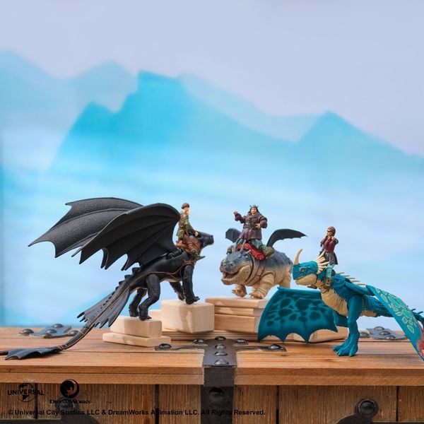 Produktbild: Drachenz&auml;hmen leicht gemacht - Wikinger & Drachen Actionfiguren-Set, Fleischklops & Fischbein&nbsp;