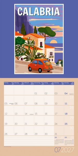 Produktbild: Vintage Voyage Kalender 2027 - 30x30 - Art12