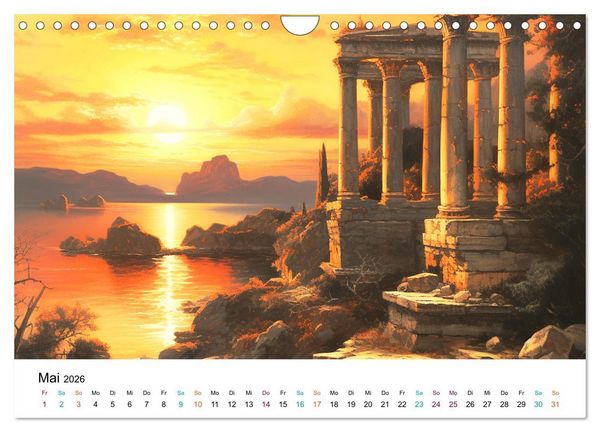 Produktbild: Szenen aus dem Antiken Griechenland (Wandkalender 2026 DIN A4 quer), CALVENDO Monatskalender