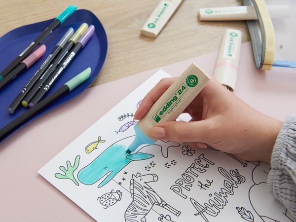 Produktbild: Edding Textmarker e-24 EcoLine pastellblau