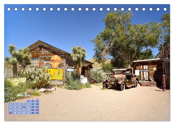 Produktbild: Historic Route 66 - National Scenic Byway (Tischkalender 2026 DIN A5 quer), CALVENDO Monatskalender