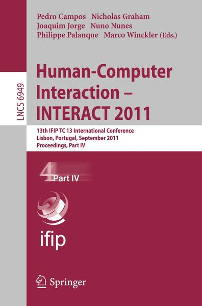 Produktbild: Human-Computer Interaction -- INTERACT 2011