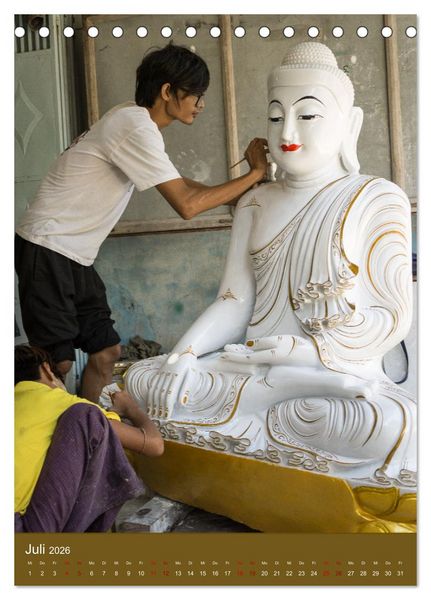 Produktbild: Reise durch Myanmar (Tischkalender 2026 DIN A5 hoch), CALVENDO Monatskalender
