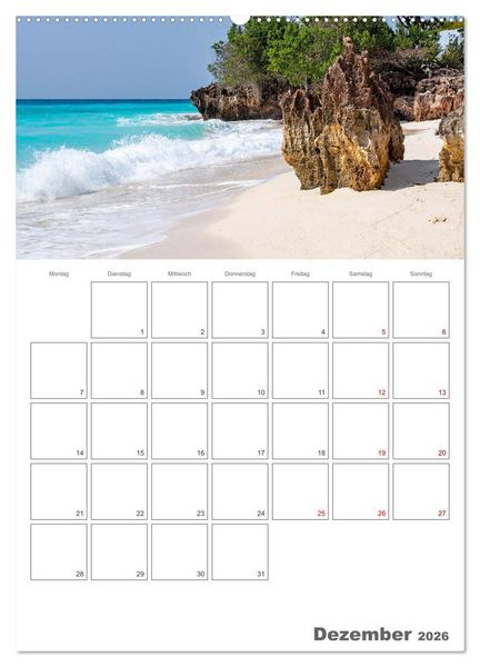 Produktbild: Sansibar - Traumreiseziel (Wandkalender 2026 DIN A2 hoch), CALVENDO Monatskalender