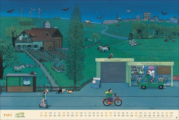Produktbild: R.S. Berner Wimmel-Kalender 2027
