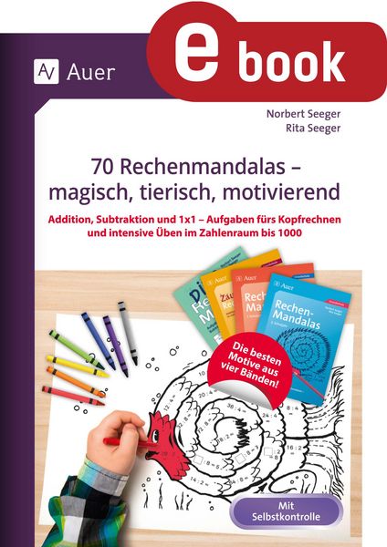 Produktbild: 70 Rechenmandalas - magisch, tierisch, motivierend