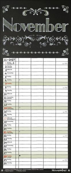 Produktbild: Tafel Timer 2027