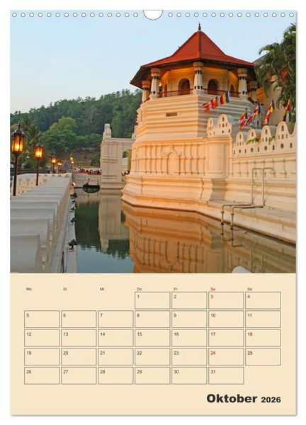 Produktbild: Sri Lanka - Terminplaner (Wandkalender 2026 DIN A3 hoch), CALVENDO Monatskalender