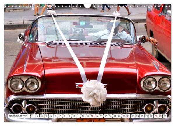 Produktbild: Classic Beauties - Wedding cars in Havana (Wall Calendar 2026 DIN A3 landscape), CALVENDO 12 Month Wall Calendar