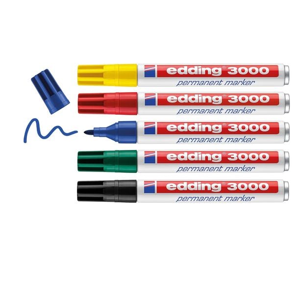 Produktbild: Edding Permanent Marker edding 3000 5er Set