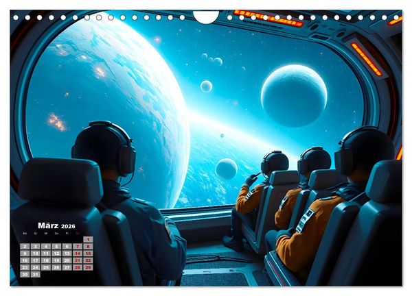 Produktbild: Sterne und Planeten im Blick (Wandkalender 2026 DIN A4 quer), CALVENDO Monatskalender