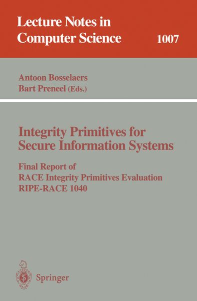 Produktbild: Integrity Primitives for Secure Information Systems