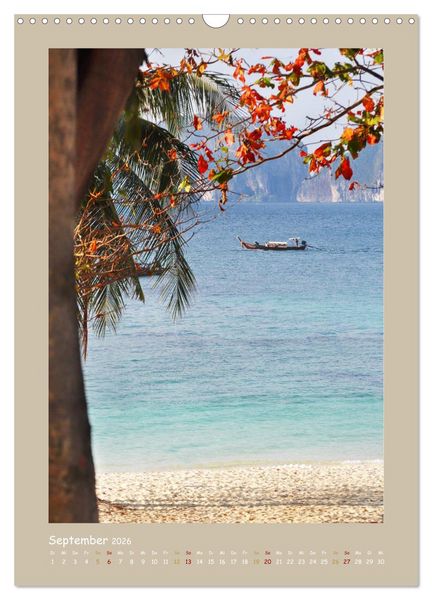 Produktbild: Erlebe mit mir das sonnige Thailand (Wandkalender 2026 DIN A3 hoch), CALVENDO Monatskalender