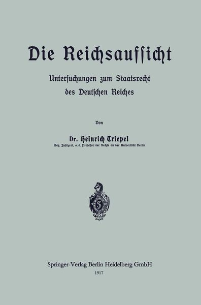 Produktbild: Die Reichsaufsicht
