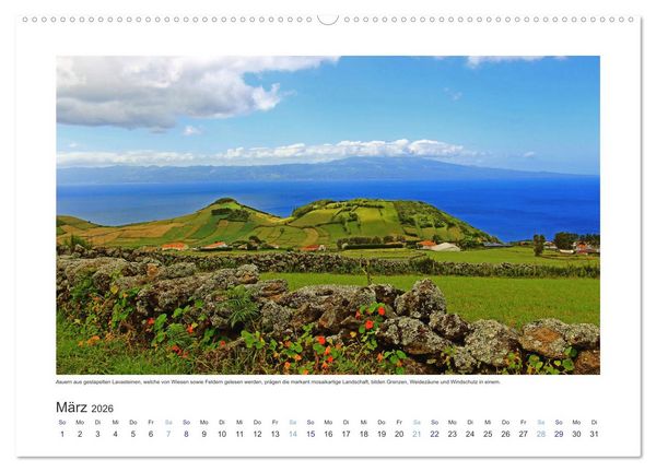 Produktbild: Azoren-Insel Sao Jorge &ndash; traumhafte Fajas auf dem gr&uuml;nsten Eiland Portugals (Wandkalender 2026 DIN A2 quer), CALVENDO Monatskalender