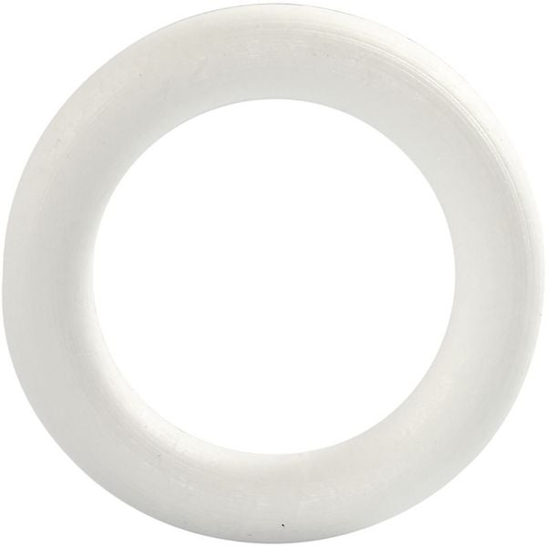 Produktbild: Creativ Company Ring, Gr&ouml;&szlig;e 12 cm, Dicke 20 mm, Wei&szlig;, 1 Stk