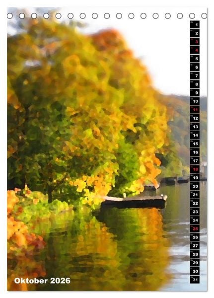 Produktbild: Der Baldeneysee in Essen (Tischkalender 2026 DIN A5 hoch), CALVENDO Monatskalender
