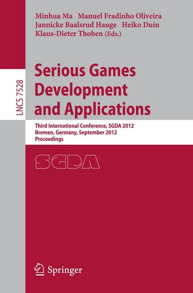 Produktbild: Serious Games Development and Applications