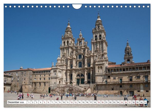 Produktbild: Unterwegs - Caminho Portugu&ecirc;s. Zu Fu&szlig; auf dem Portugiesischen Jakobsweg (Wandkalender 2026 DIN A4 quer), CALVENDO Monatskalender