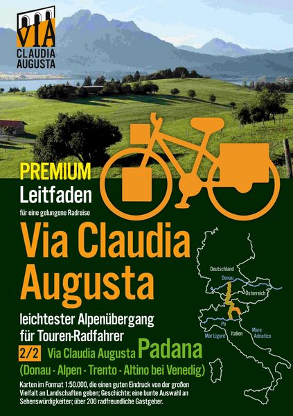 Produktbild: Rad-Route Via Claudia Augusta 2/2 "Padana" P R E M I U M