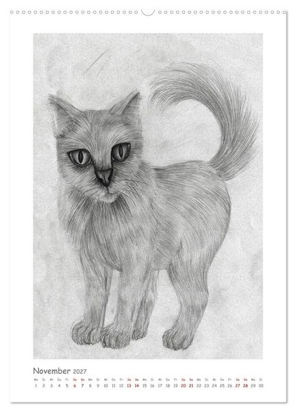 Produktbild: Die Sprache der Augen: Die Seele von Hund und Katze in handgemalten Portr&auml;ts (hochwertiger Premium Wandkalender 2027 DIN A2 hoch), Kunstdruck in Hochglanz