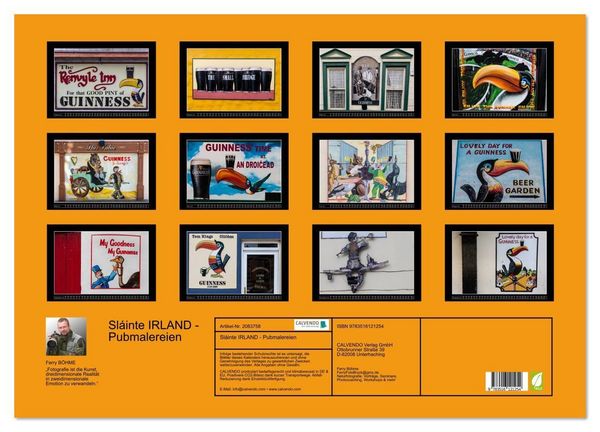 Produktbild: Sl&aacute;inte IRLAND - Pubmalereien (Wandkalender 2026 DIN A2 quer), CALVENDO Monatskalender