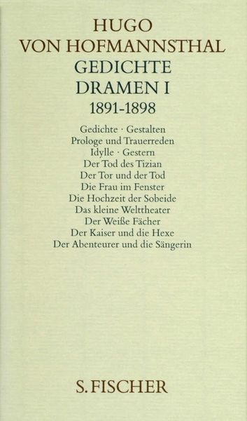 Produktbild: Gedichte. Dramen I. 1891-1898