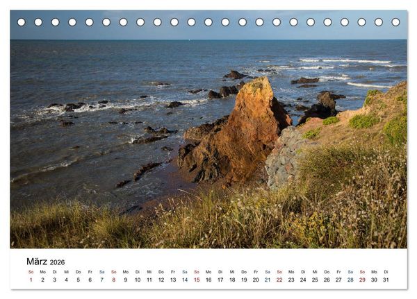 Produktbild: Vend&eacute;e - Bilder von der C&ocirc;te de Lumi&egrave;re (Tischkalender 2026 DIN A5 quer), CALVENDO Monatskalender