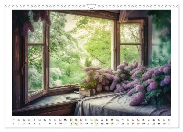 Produktbild: Fenstertr&auml;ume (Wandkalender 2026 DIN A3 quer), CALVENDO Monatskalender