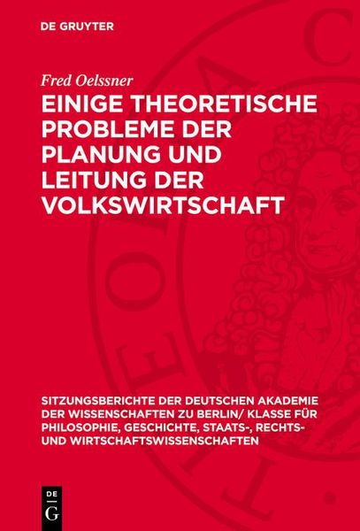 Produktbild: Einige theoretische Probleme der Planung und Leitung der Volkswirtschaft
