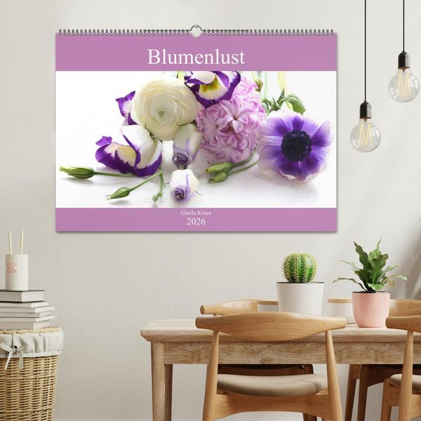 Produktbild: Blumenlust (Wandkalender 2026 DIN A2 quer), CALVENDO Monatskalender