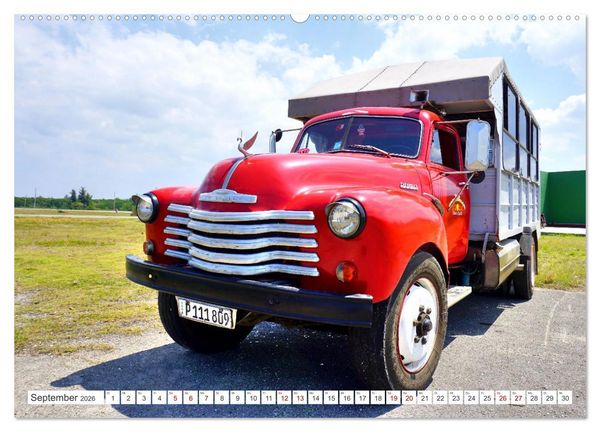 Produktbild: CHEVY POWER - Amerikanische Pickup Trucks in Kuba (Wandkalender 2026 DIN A2 quer), CALVENDO Monatskalender