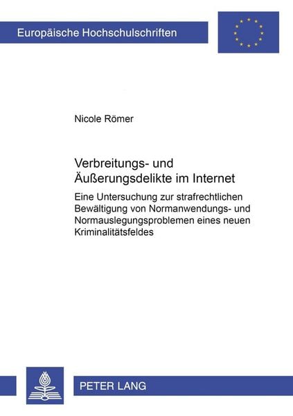 Produktbild: Verbreitungs- und &Auml;u&szlig;erungsdelikte im Internet