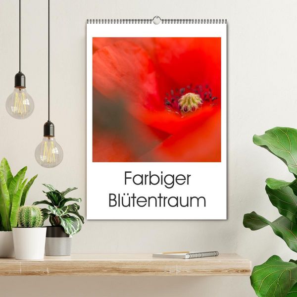 Produktbild: Farbiger Bl&uuml;tentraum (Wandkalender 2026 DIN A2 hoch), CALVENDO Monatskalender