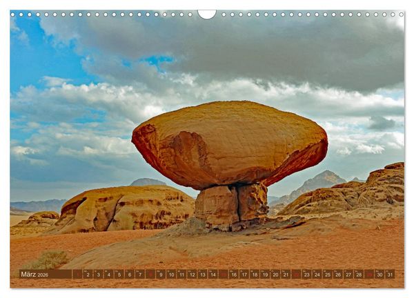 Produktbild: Die W&uuml;ste Wadi Rum (Wandkalender 2026 DIN A3 quer), CALVENDO Monatskalender