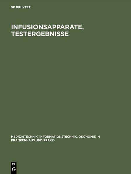 Produktbild: Infusionsapparate, Testergebnisse