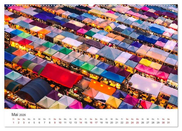 Produktbild: Bangkok - Die spektakul&auml;re Hauptstadt von Thailand. (hochwertiger Premium Wandkalender 2026 DIN A2 quer), Kunstdruck in Hochglanz