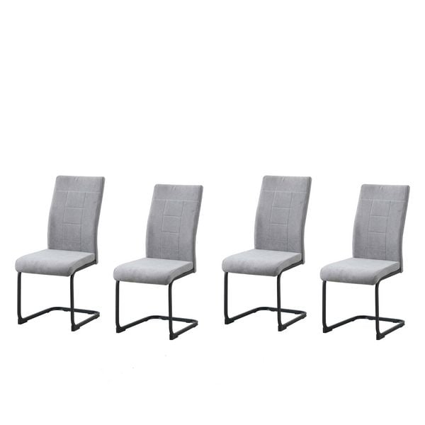 HTI-Living Schwingstuhl LennyP 4er Set grau Schwingstuhl LennyP 4er Set grau